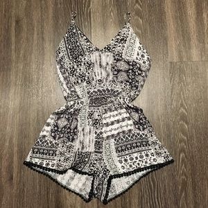 Open tie back romper sexy comfy and cute!
